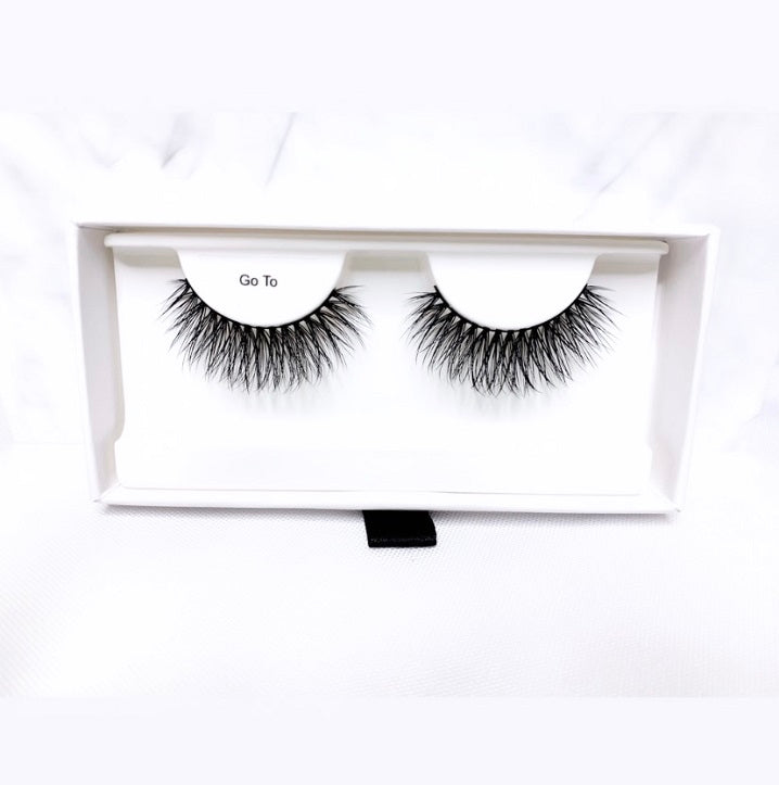 go to strip lashes top view